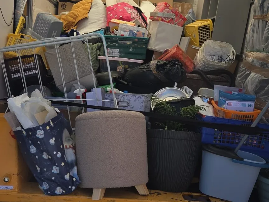 A full household move loaded into a Luton van